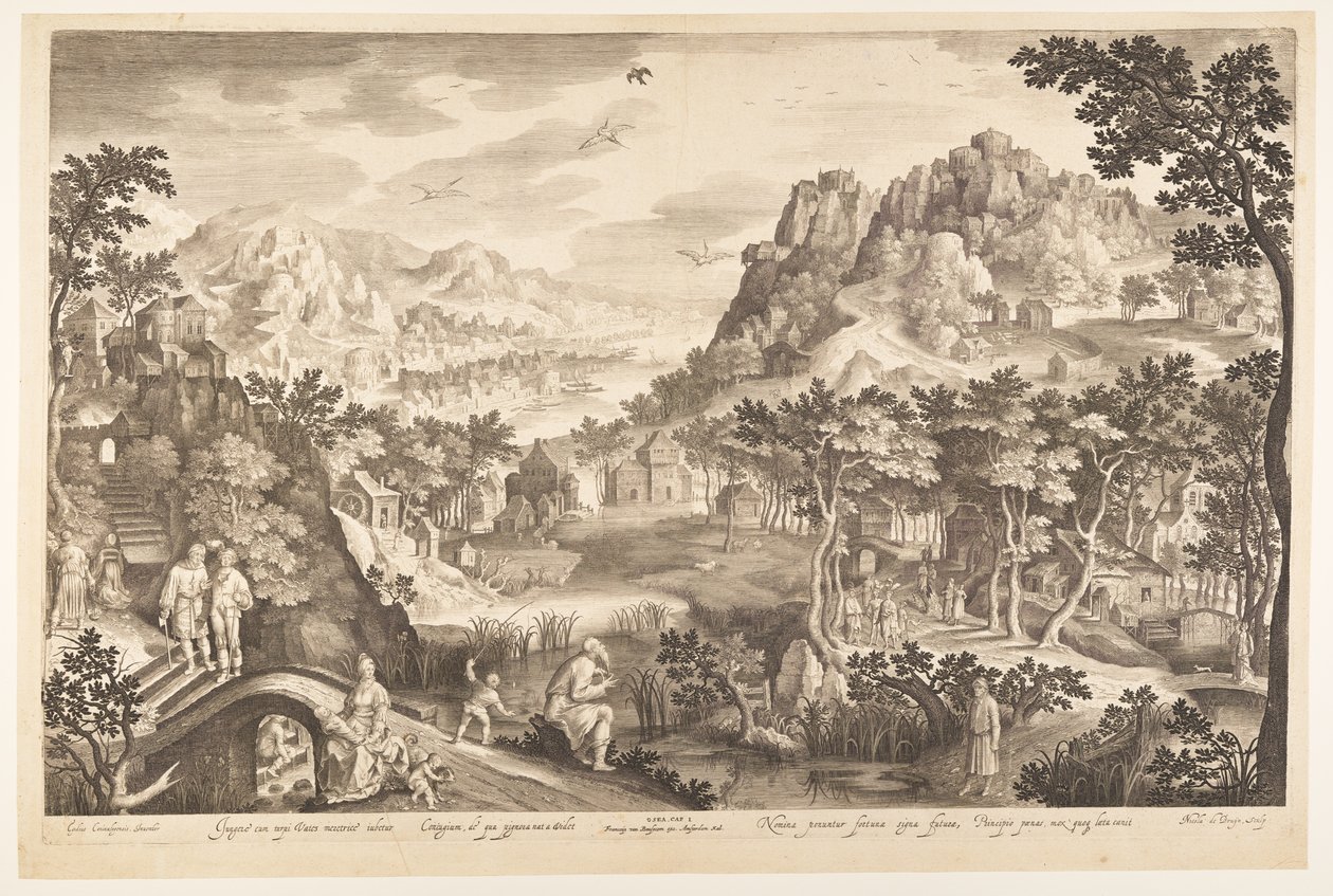 Hoseas og den prostituerede Gomer af Nicolaes de Bruyn