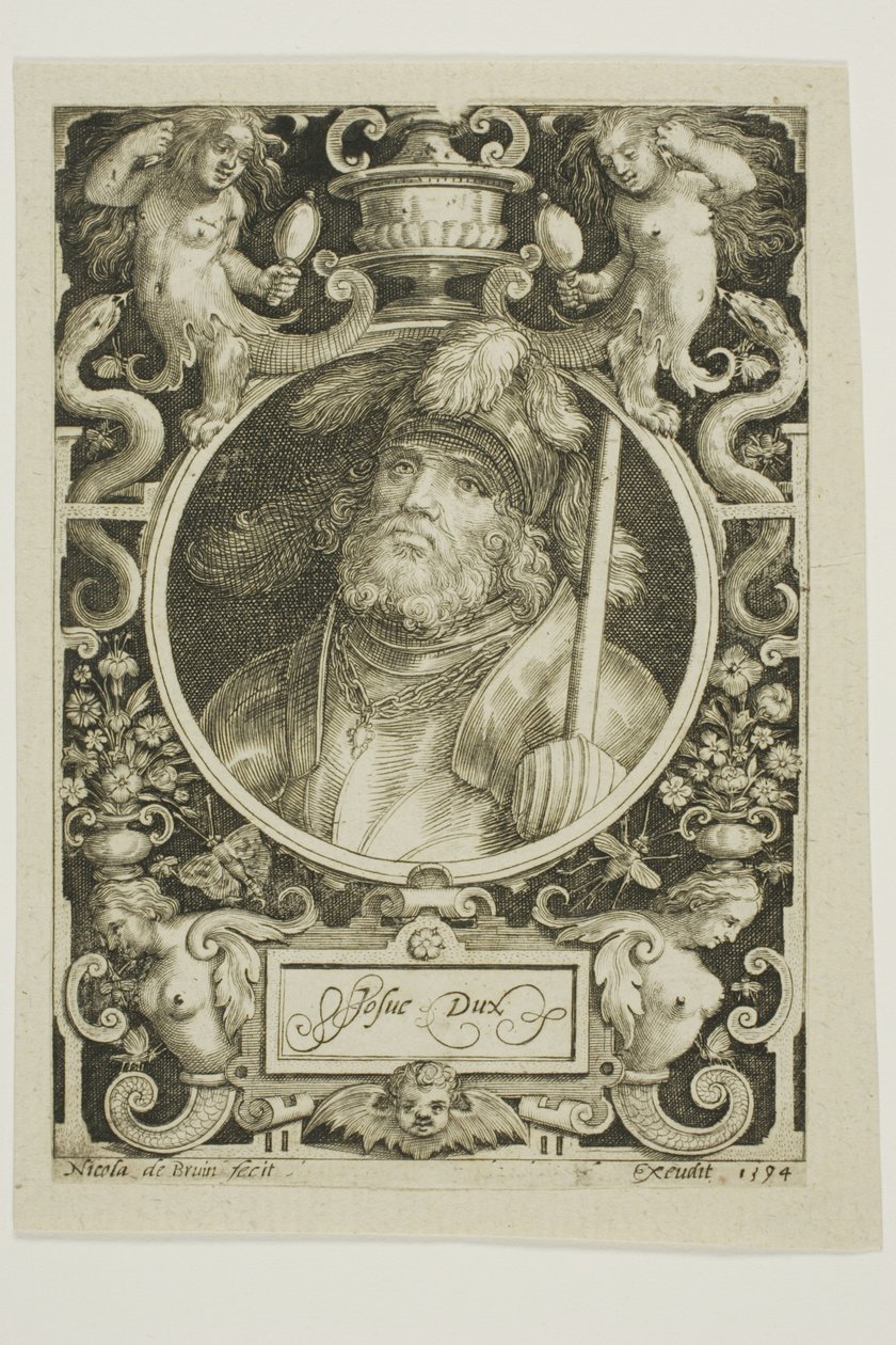 Joshua, planche fire fra The Nine Worthies af Nicolaes de Bruyn