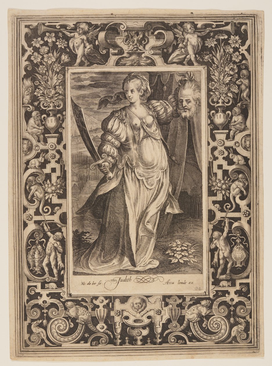 Judith, plade seks fra De ni værdige af Nicolaes de Bruyn