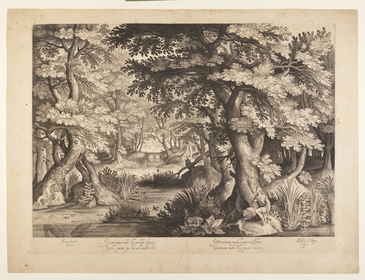 Johannes Døberen i ørkenen af Nicolaes de Bruyn