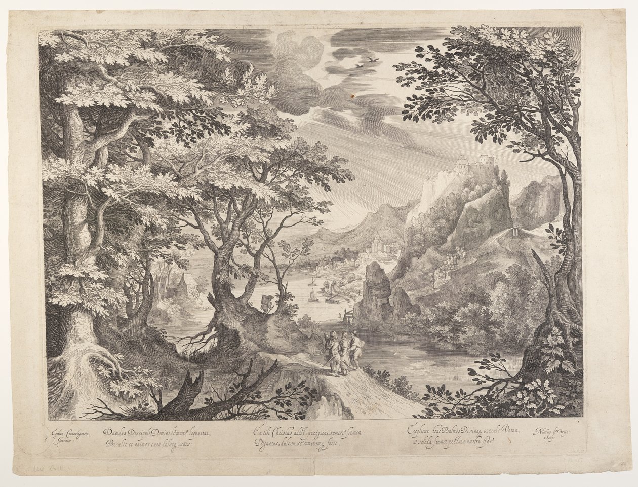 Disciplene på vej til Emmaus af Nicolaes de Bruyn
