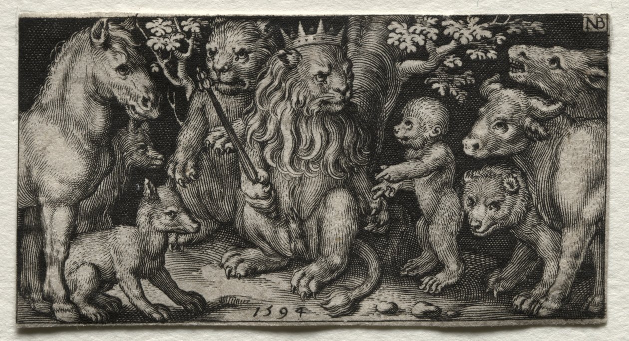 Dyrenes konge af Nicolaes de Bruyn