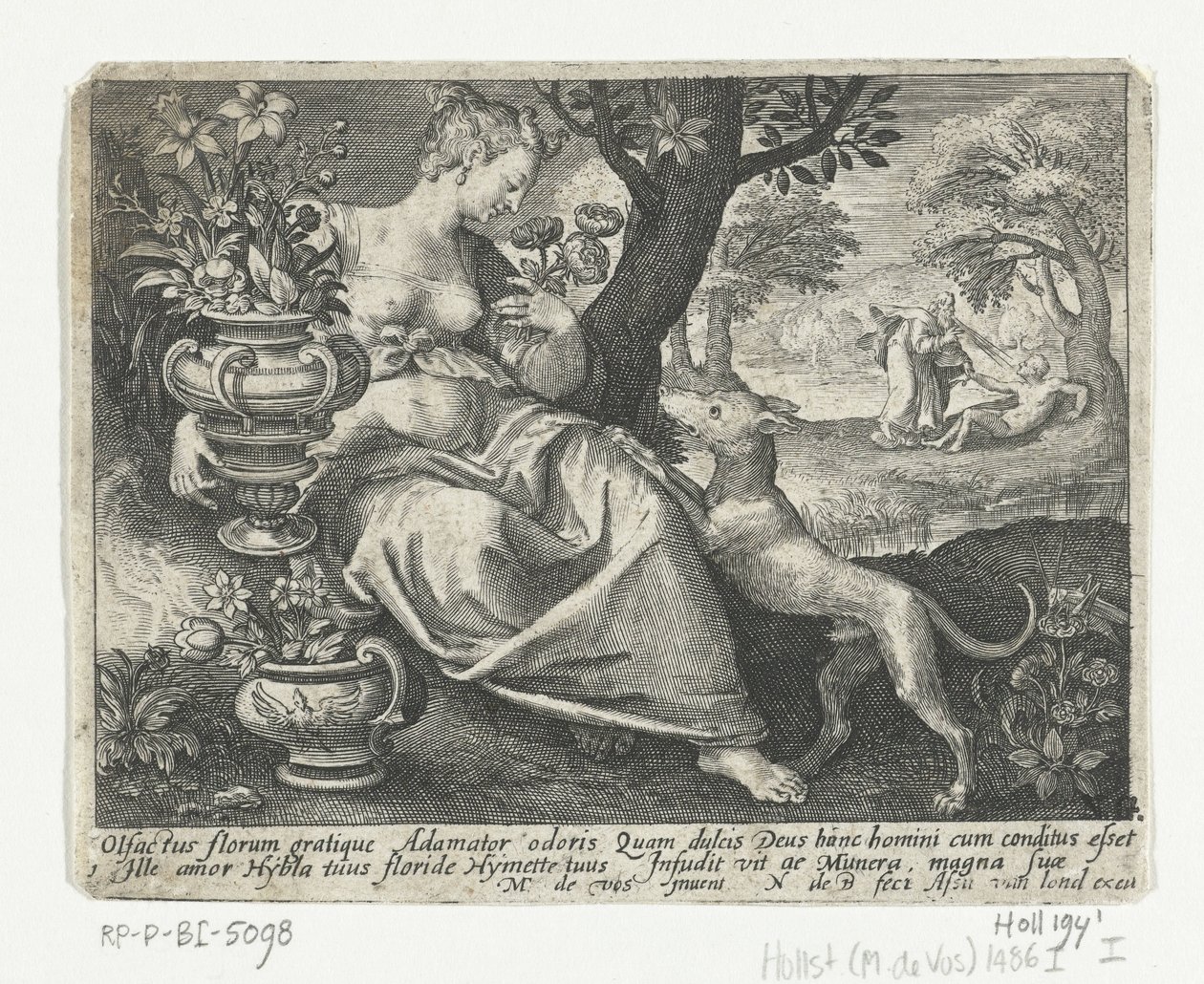 lugtesansen Fem sanser (serietitel) af Nicolaes de Bruyn