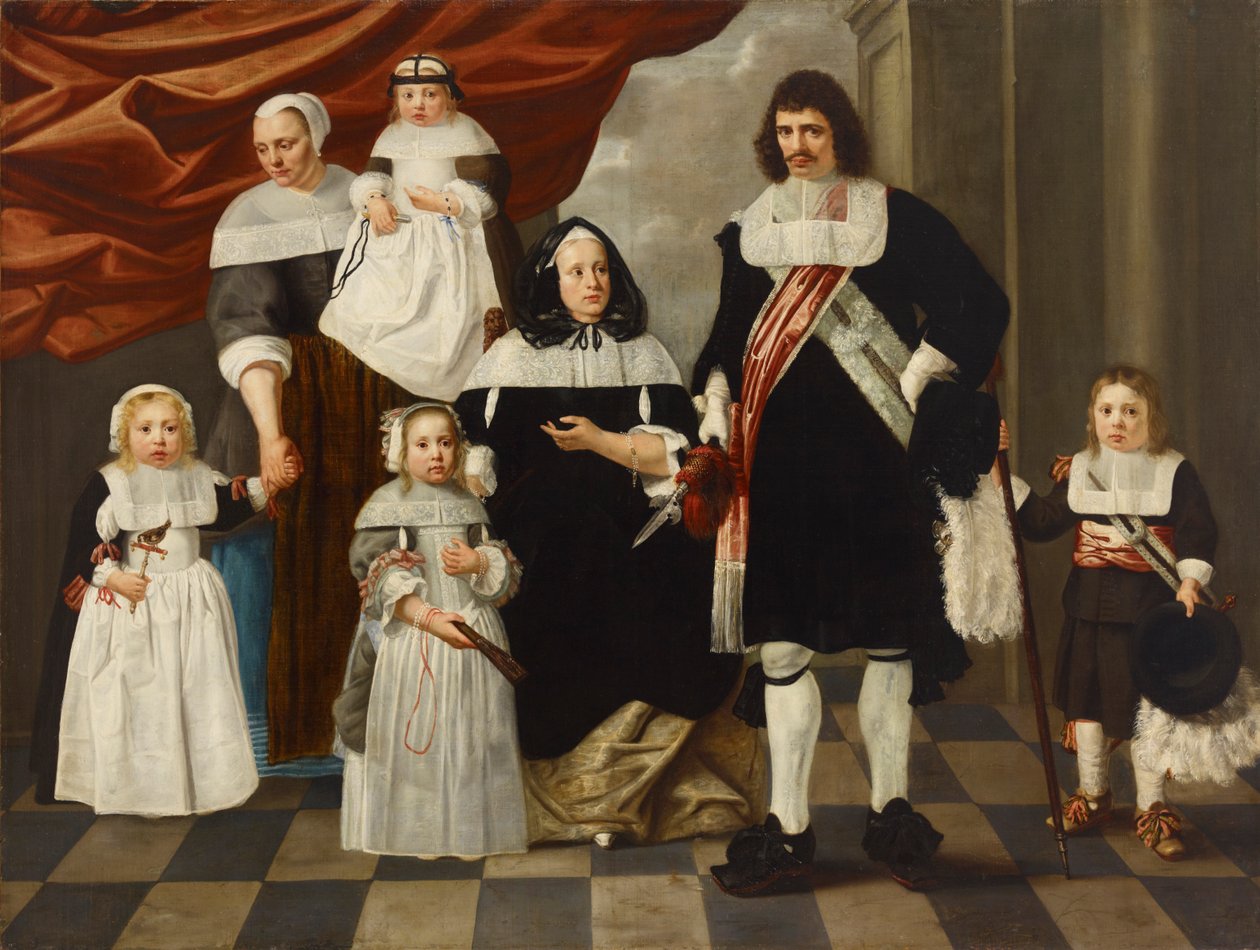 Portræt af en familie. af Nicolaes de Helt Stockade