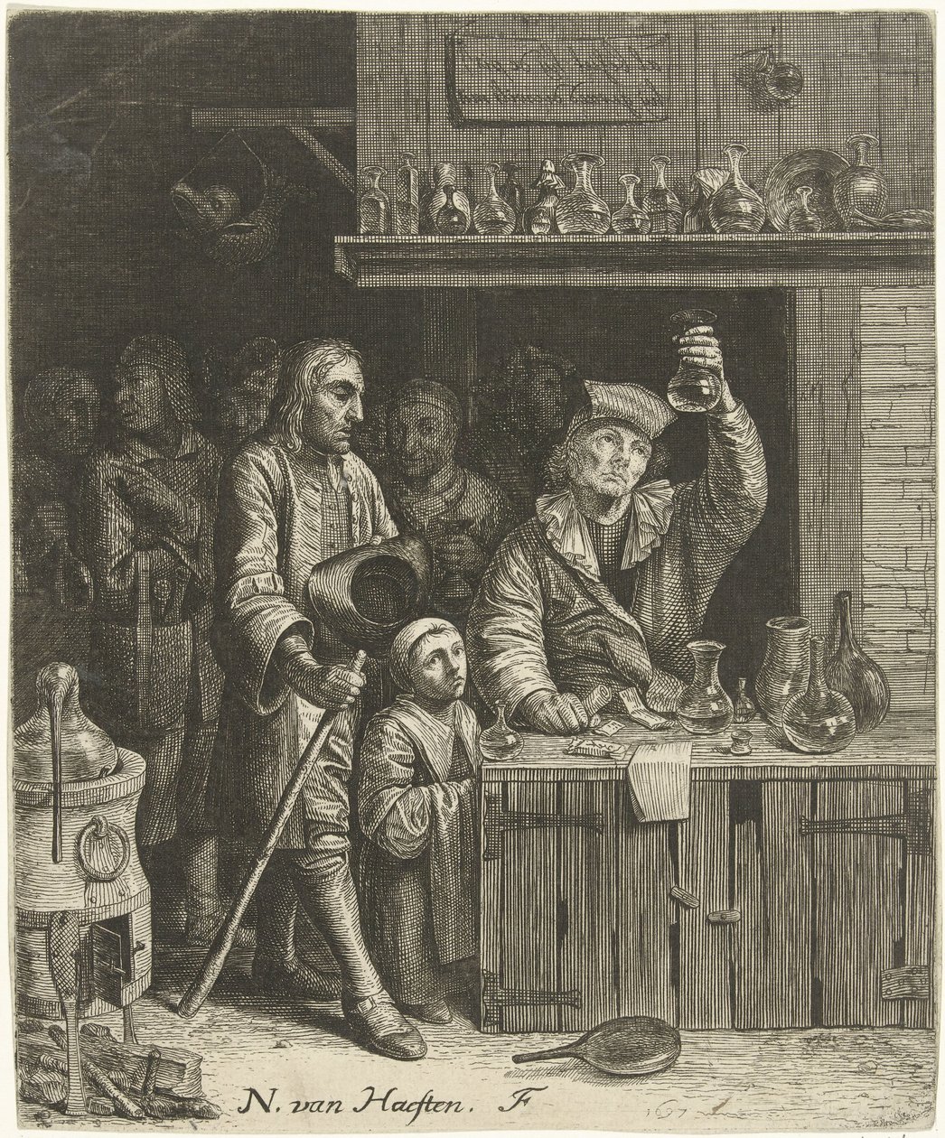 Pisseseer og bondefamilie af Nicolaes van Haeften