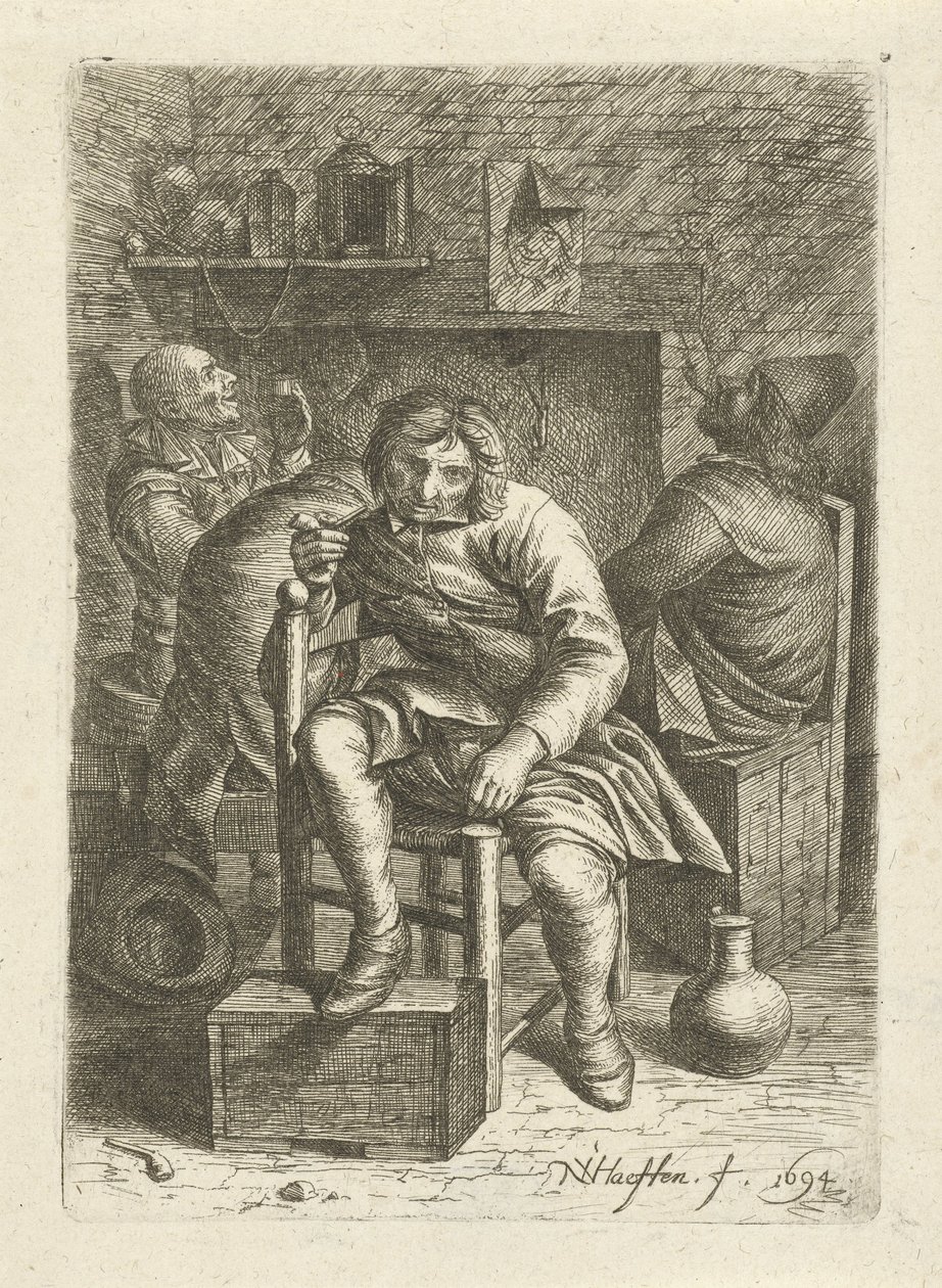 rygende mand af Nicolaes van Haeften