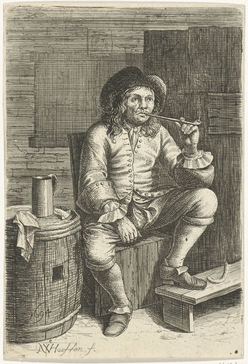 rygende mand af Nicolaes van Haeften