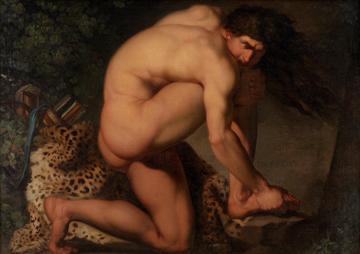 De sårede filoktet af Nicolai Abraham Abildgaard