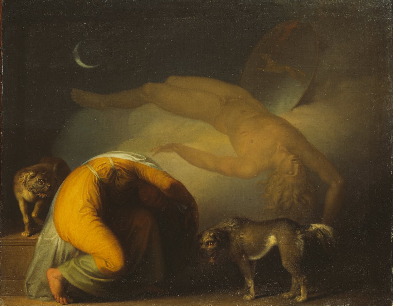 Culmins ånd viser sig for sin mor, fra Ossians sange af Nicolai Abraham Abildgaard