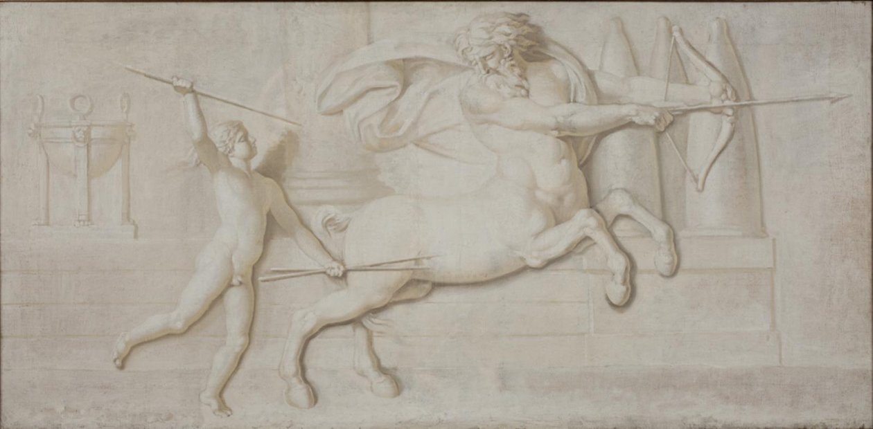 Achilleus og Kentauren Cheiron af Nicolai Abildgaard