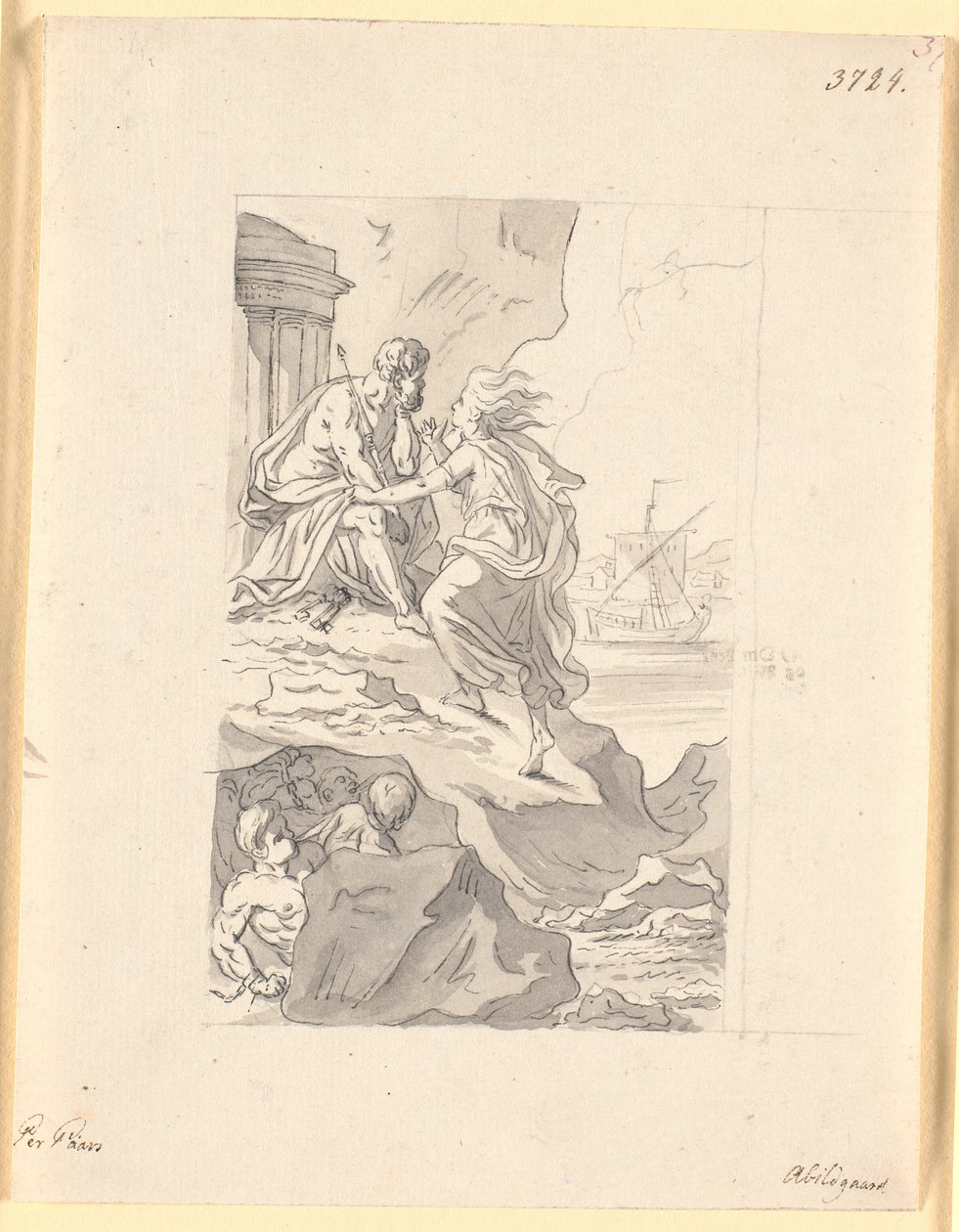 Avind hos Æolus. "Peder Paars". 1.bog 1.sang af Nicolai Abildgaard