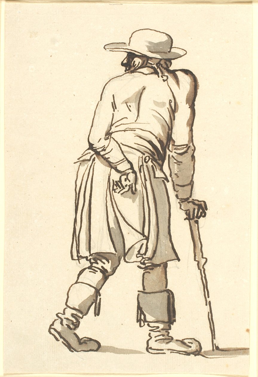 En almuesmand set bagfra af Nicolai Abildgaard