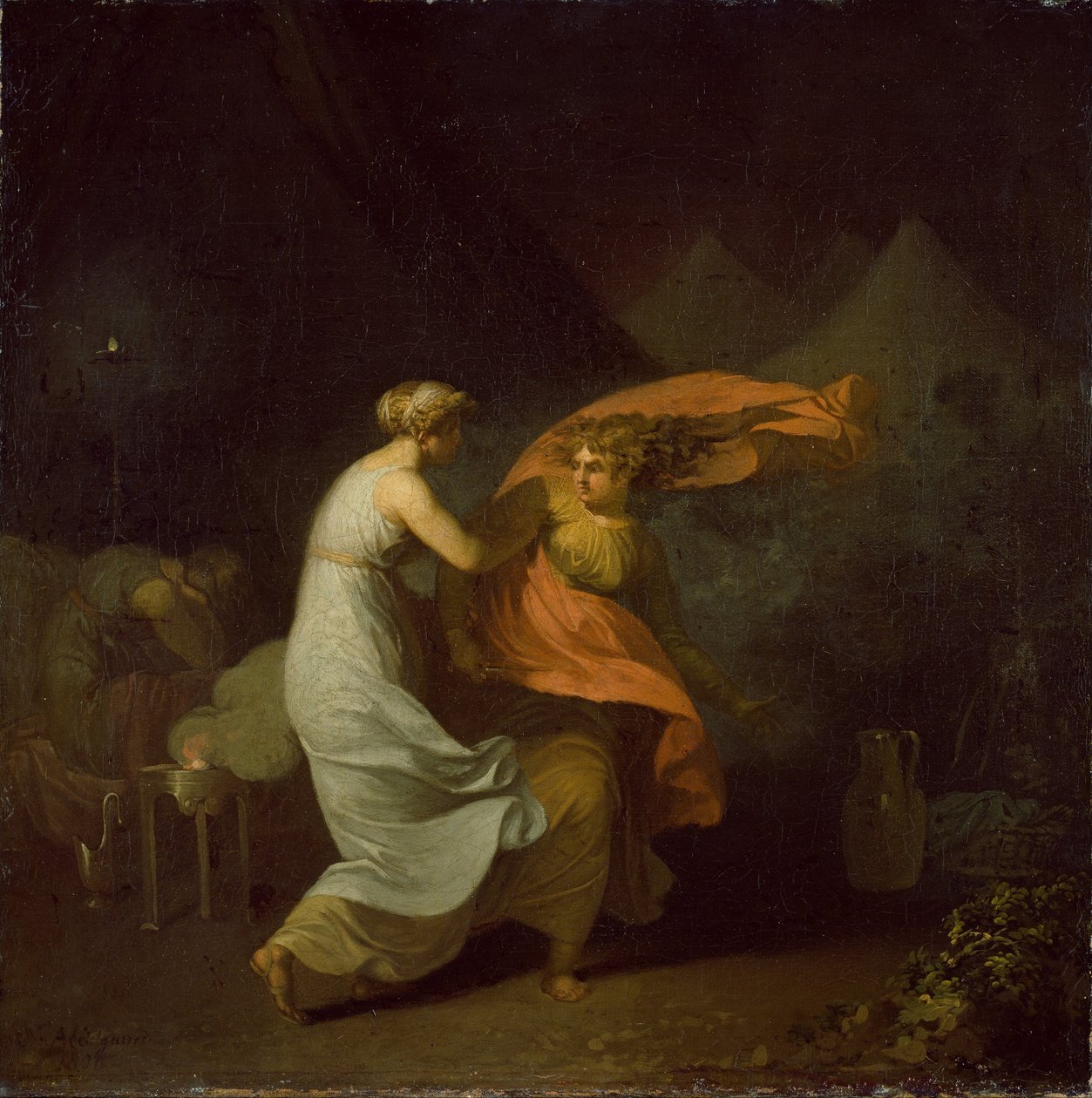 Julia og Fulvia af Nicolai Abildgaard