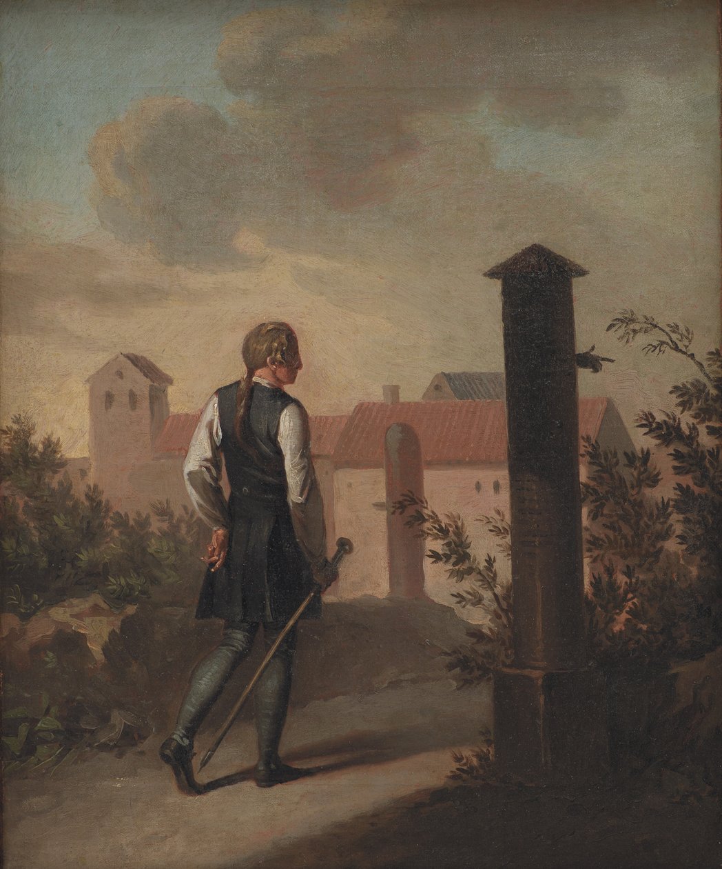 Niels Klim i Potu af Nicolai Abildgaard