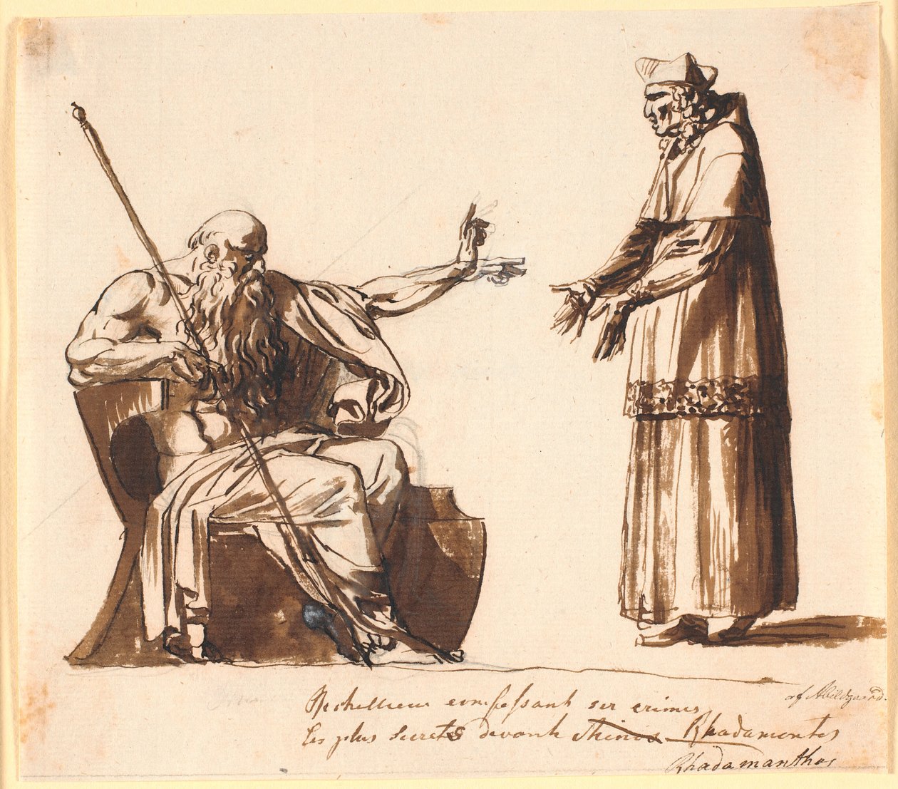 Richelieu foran Rhadamanthos af Nicolai Abildgaard
