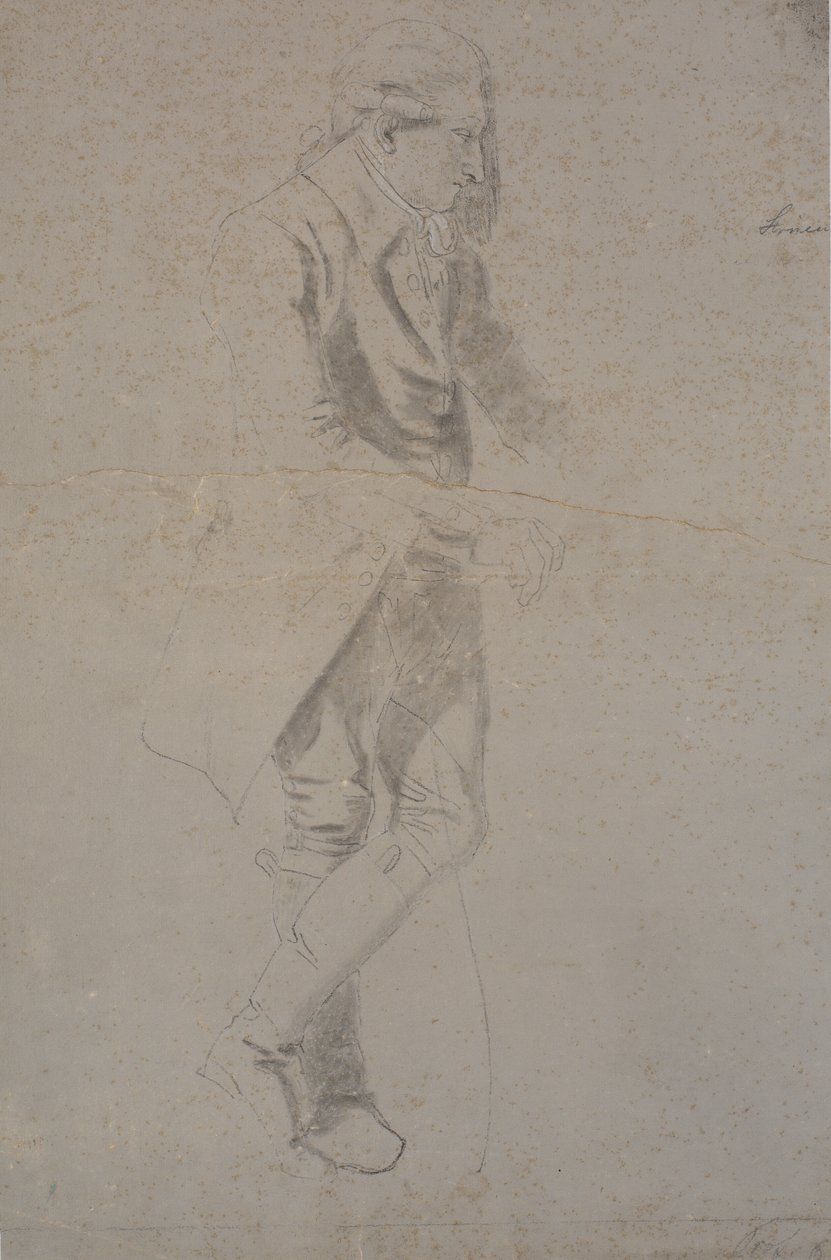 Stående herre med kostume fra ca. 1770. Struensee? af Nicolai Abildgaard