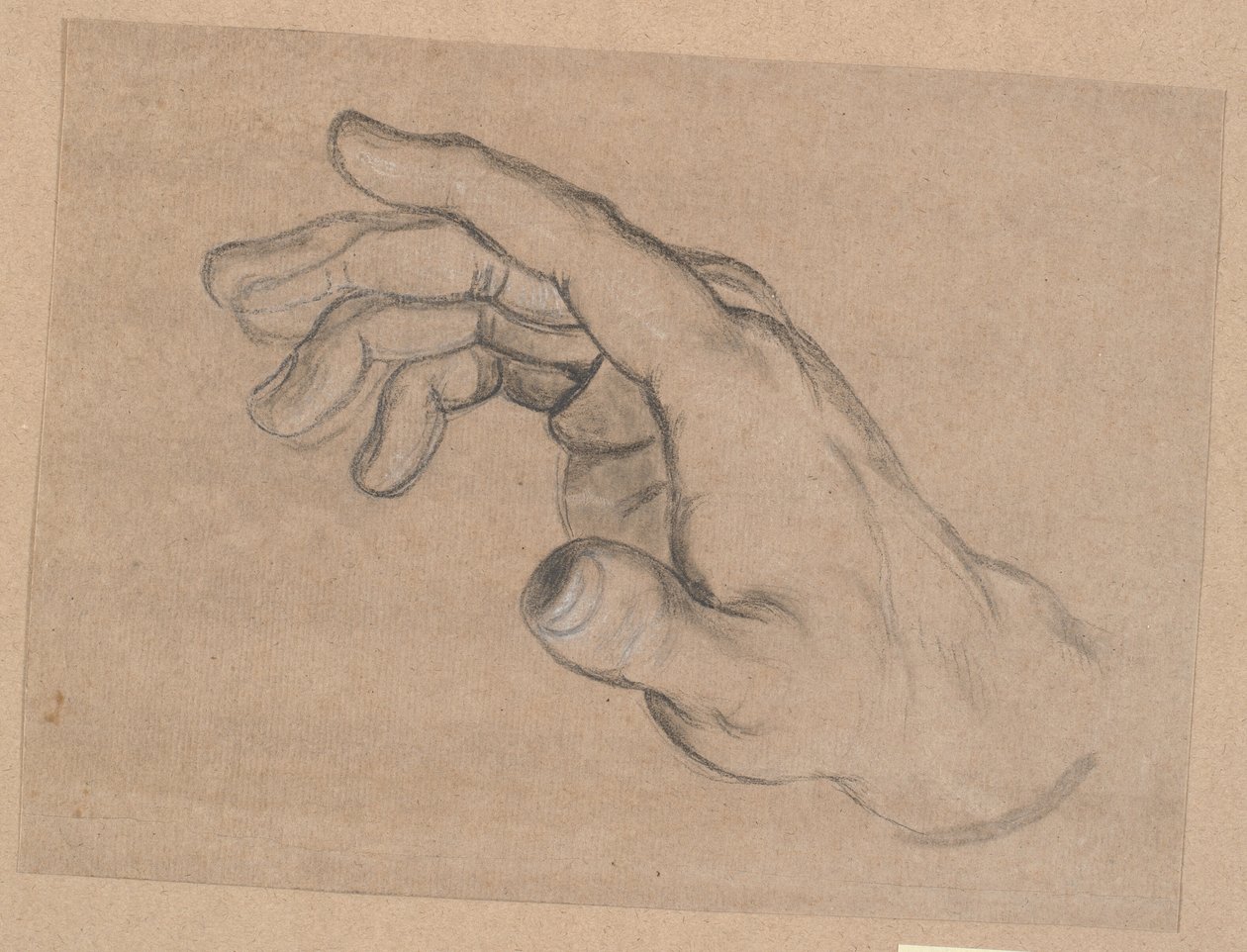 Studie af en hånd af Nicolai Abildgaard