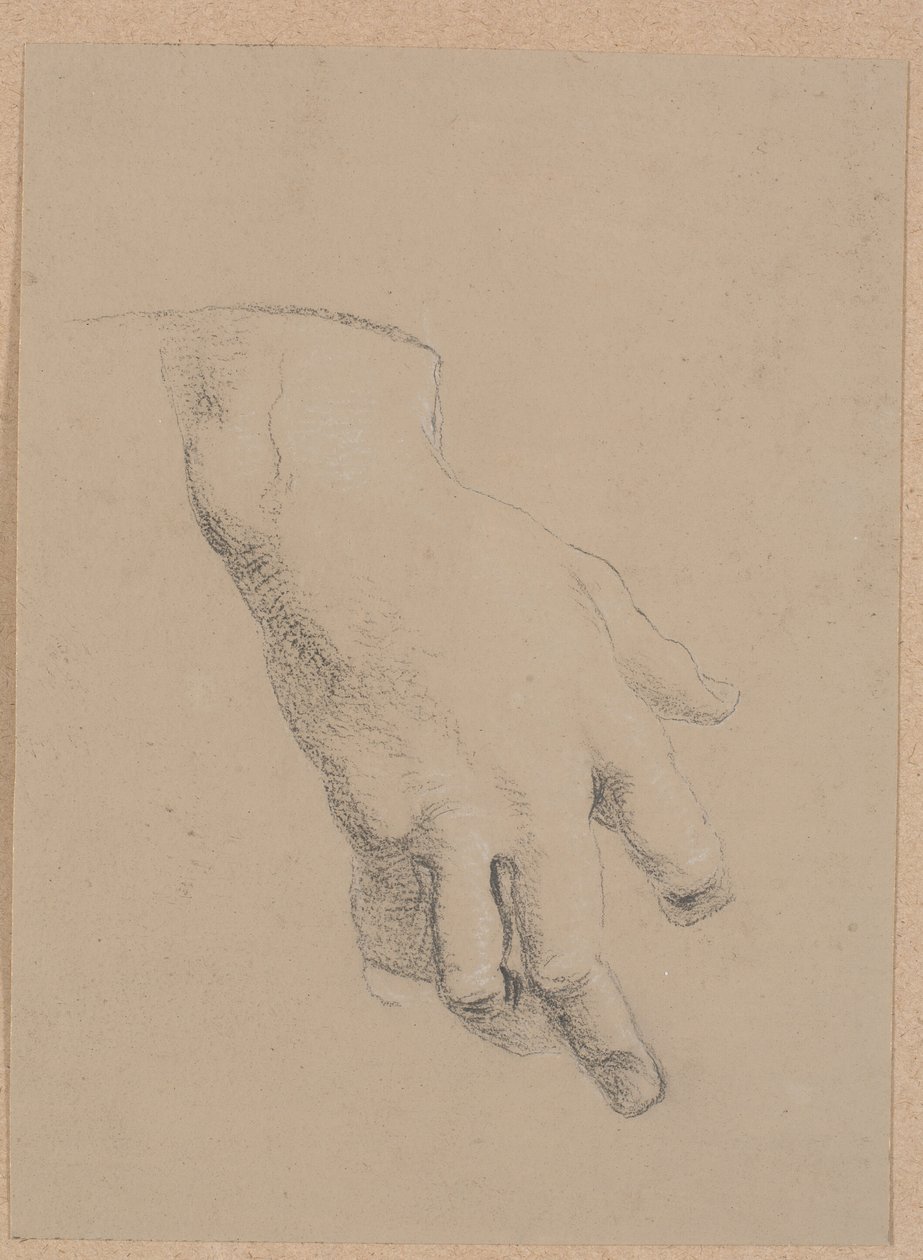 Studie af en hånd af Nicolai Abildgaard