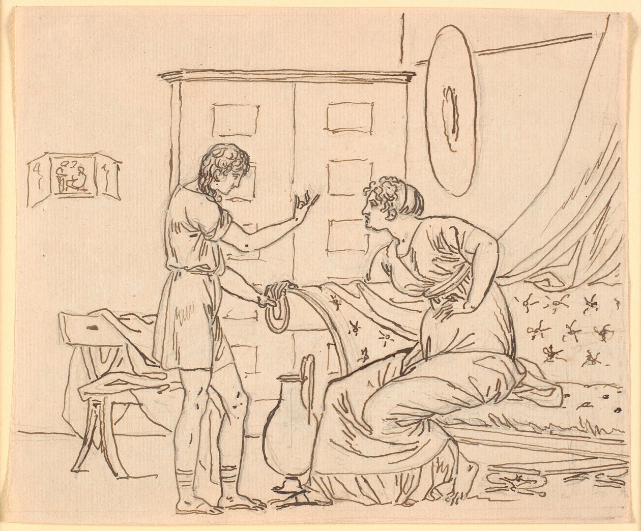 Studie til Papirius og hans moder af Nicolai Abildgaard