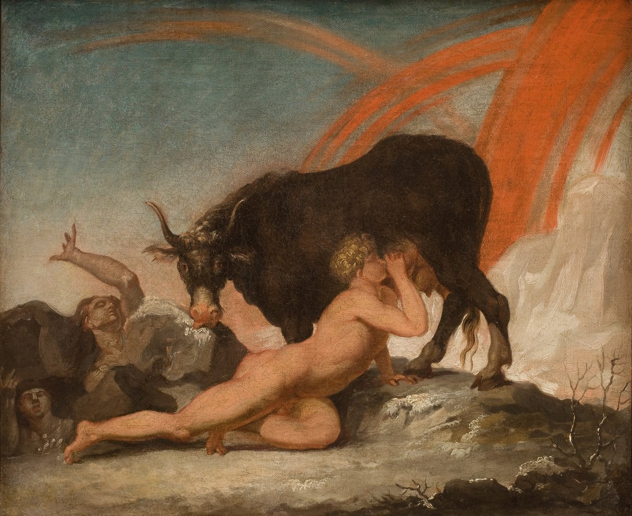 Ymir, der dier koen Audhumla af Nicolai Abildgaard