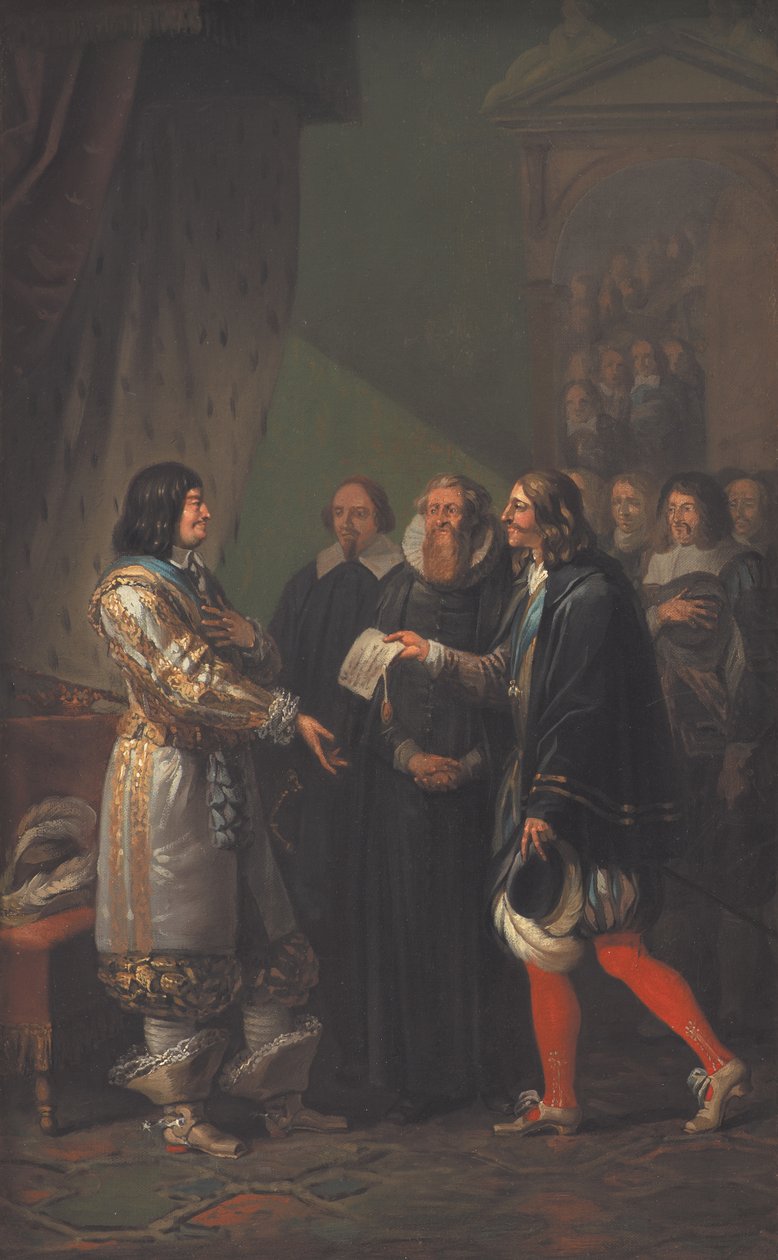Absolut monarki tildelt Frederik III af Danmark i 1660, 1783. af Nicolai Abraham Abildgaard