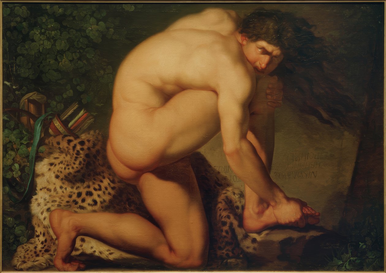 Den sårede Filoktetes af Nicolai Abraham Abildgaard