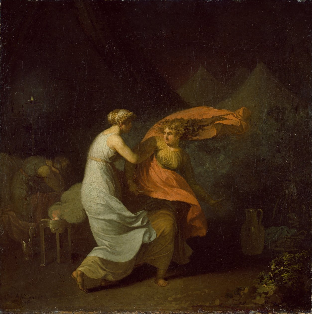 Julia og Fulvia af Nicolai Abraham Abildgaard