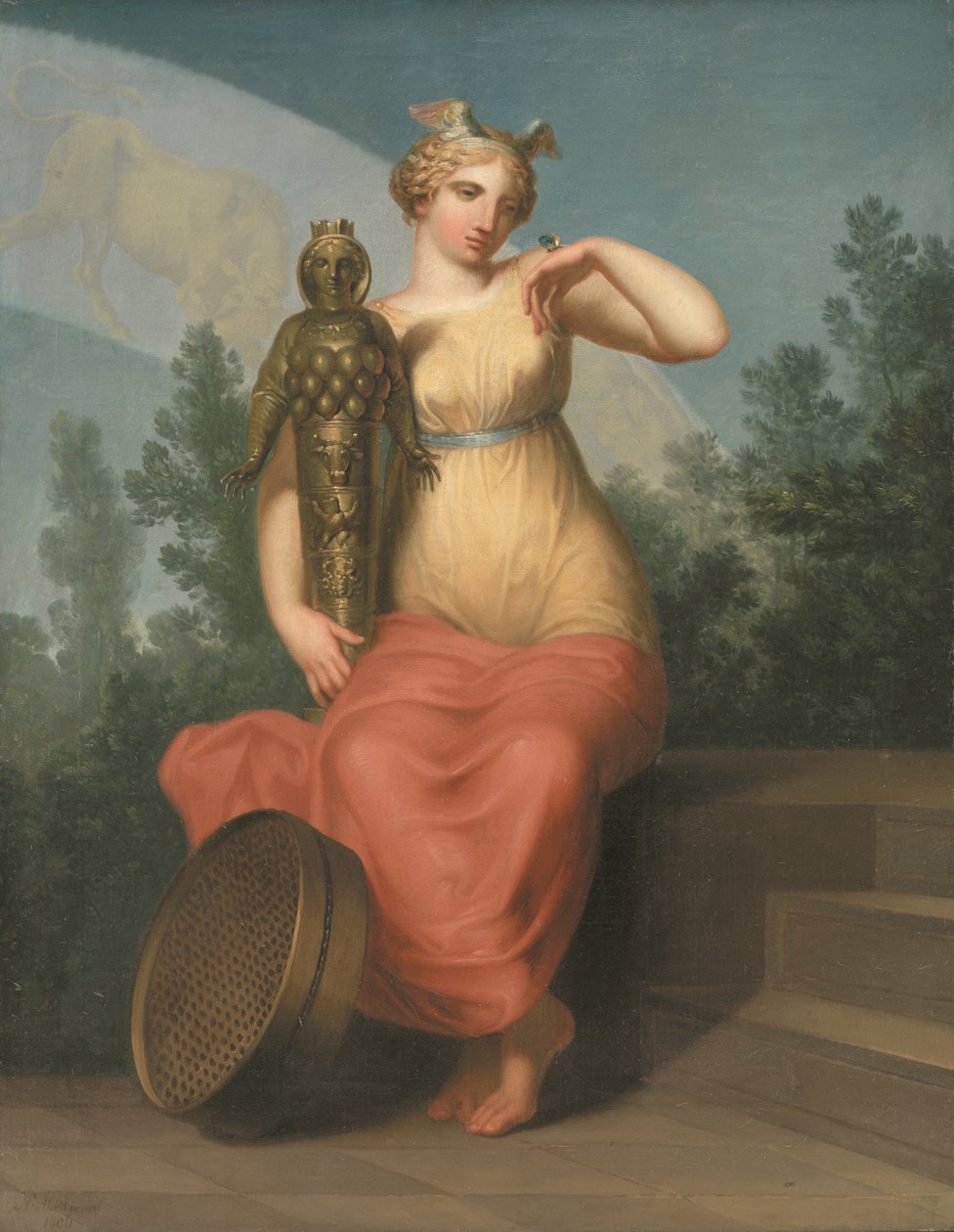 Filosofi. Allegorisk figur, 1800. af Nicolai Abraham Abildgaard