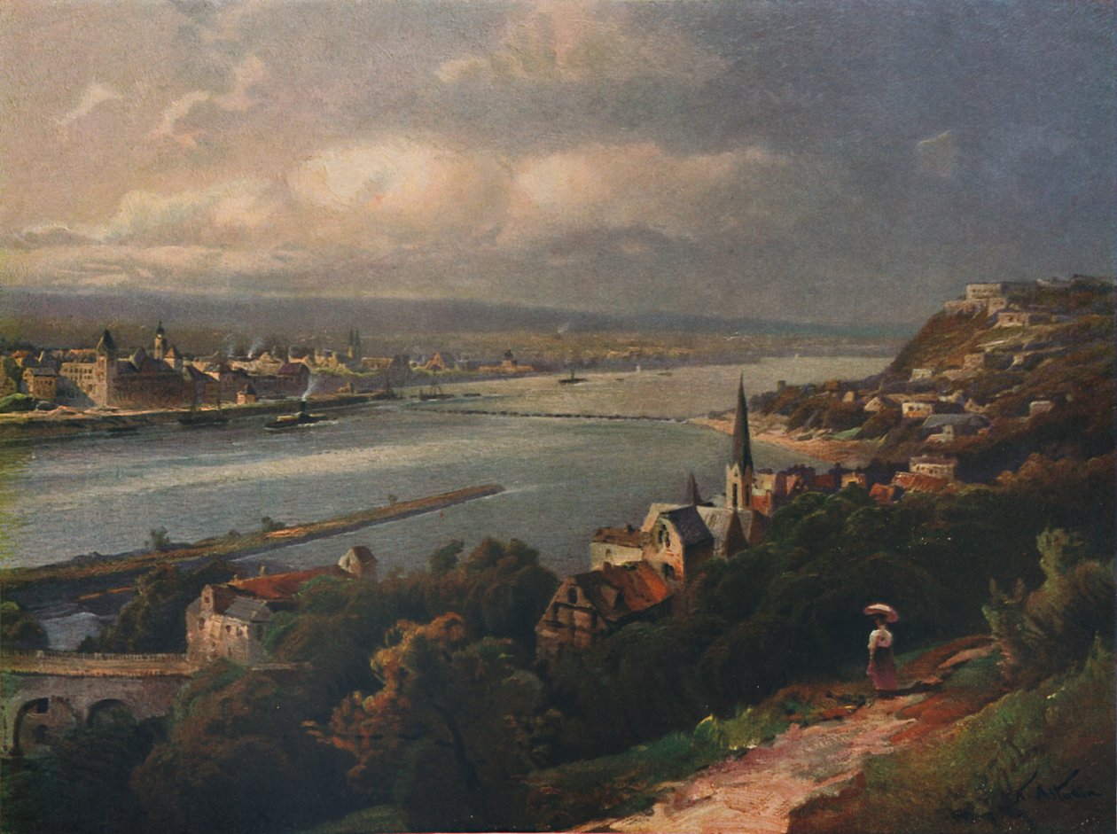Coblenz und Ehrenbreitstein, Coblenz og Ehrenbreitstein fæstning, 1923. af Nicolai Astudin