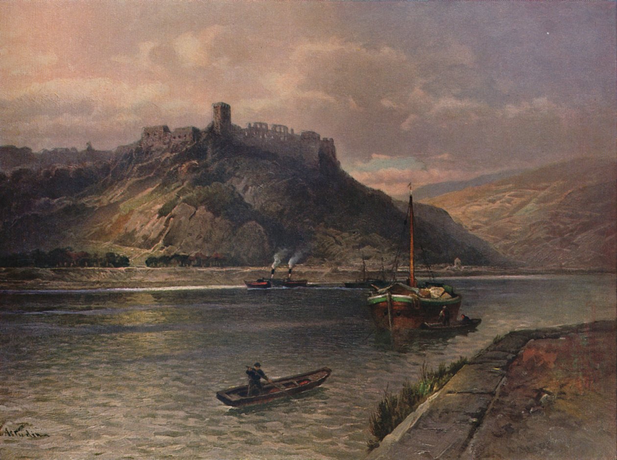 Ruine Rheinfels, Rheinfels Slot, 1923. af Nicolai Astudin