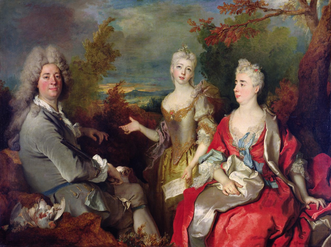 Familieportræt, c.1710 af Nicolas de Largillière