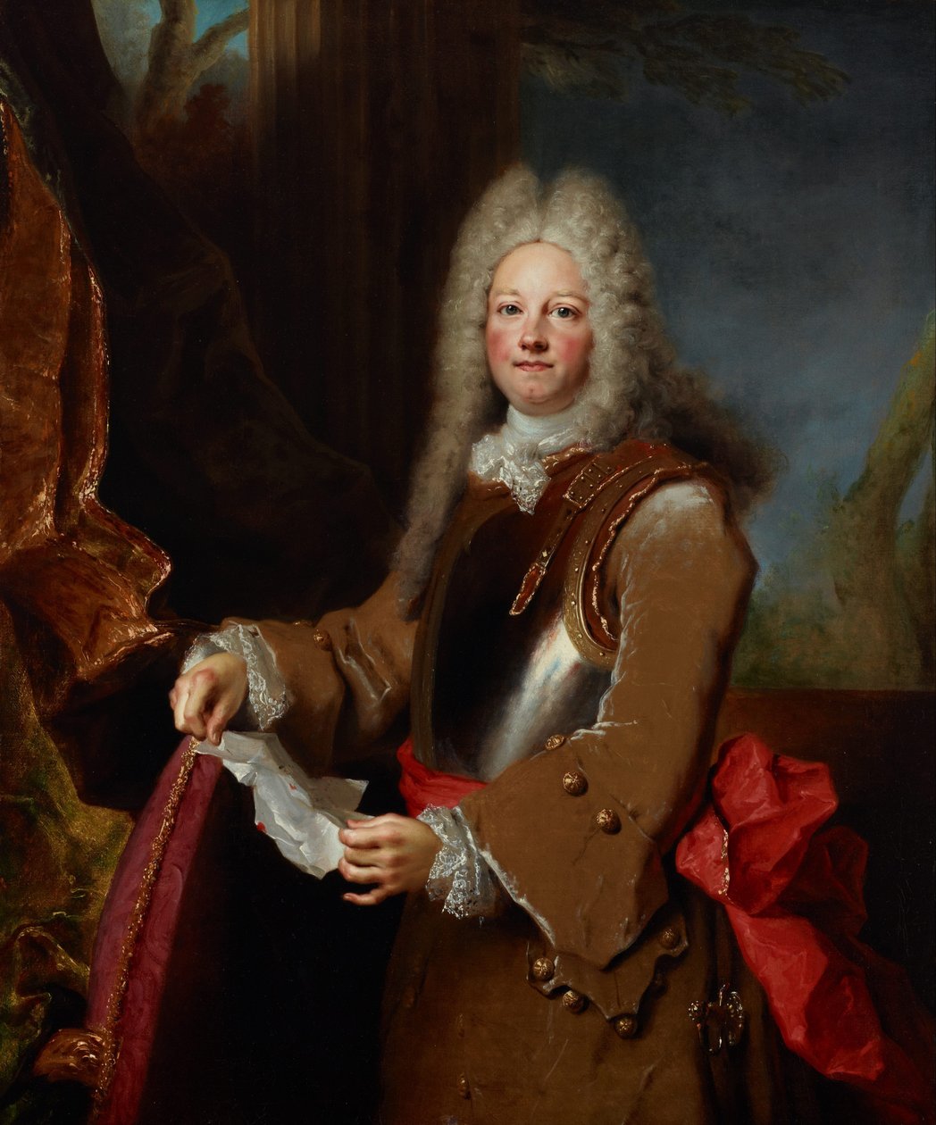 Portræt af en betjent af Nicolas de Largillière