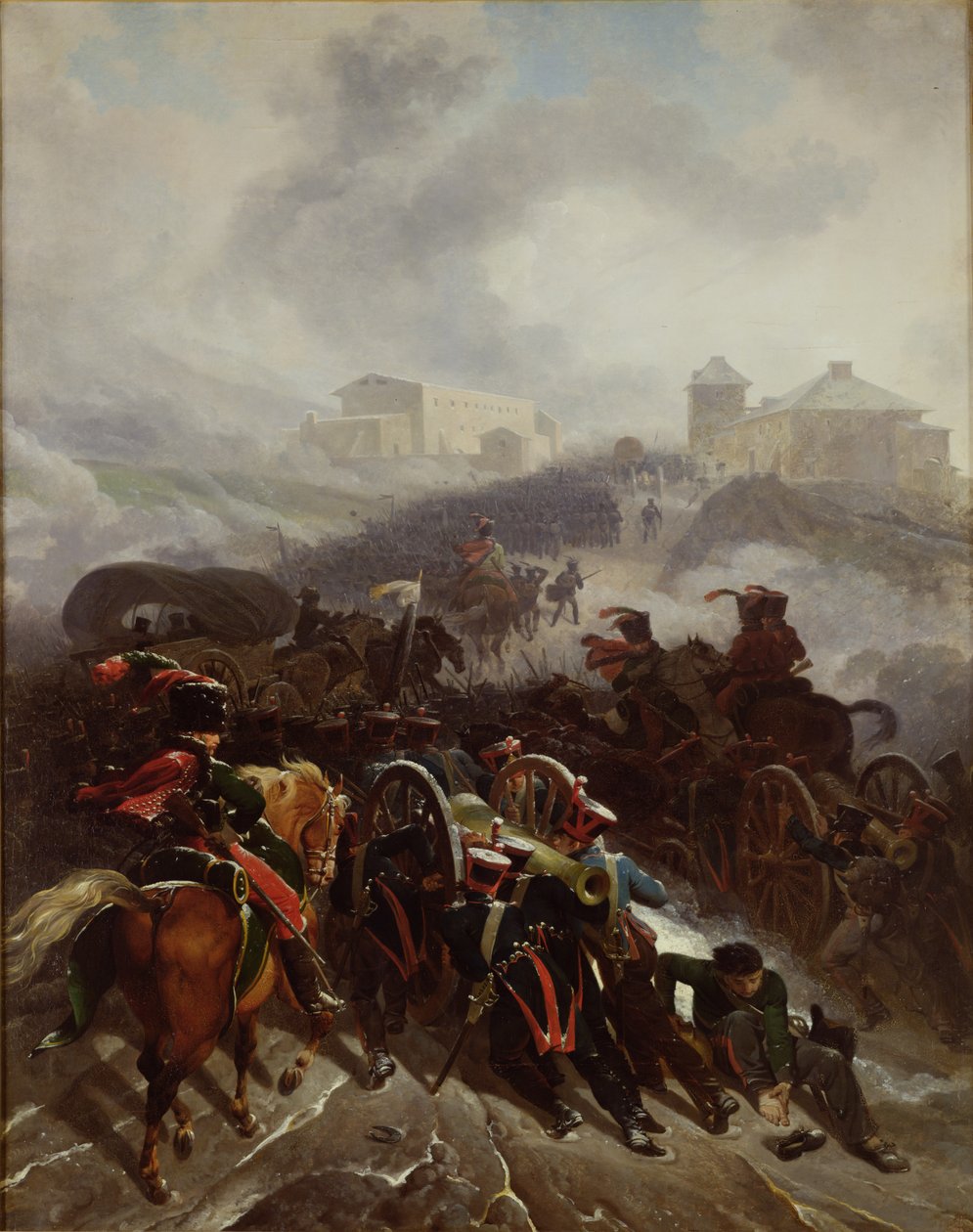 Den franske hær krydser Sierra de Guadarrama, Spanien, december 1808, 1812 af Nicolas Antoine Taunay