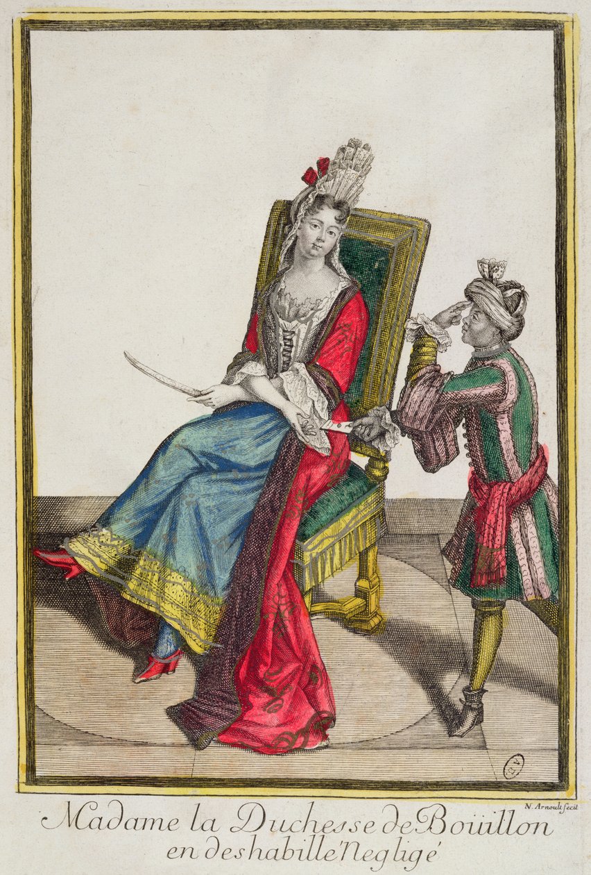 Portræt af Marie-Anne Mancini (1646-1714) hertuginde af Bouillon, slutningen af det 17. århundrede af Nicolas Arnoult