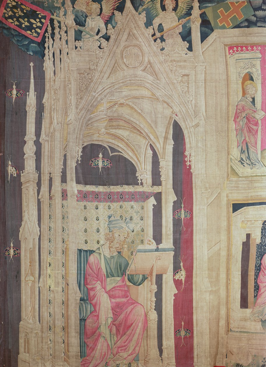 Læseren, fra Apokalypse-tapetet fra Angers, 1373-87 (tapet) af Nicolas Bataille