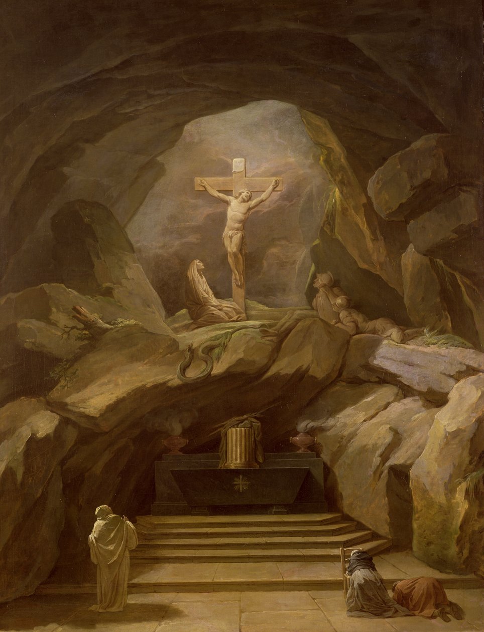 Studie til Chapelle du Calvaire i Eglise de Saint-Roch af Nicolas Bernard Lepicie