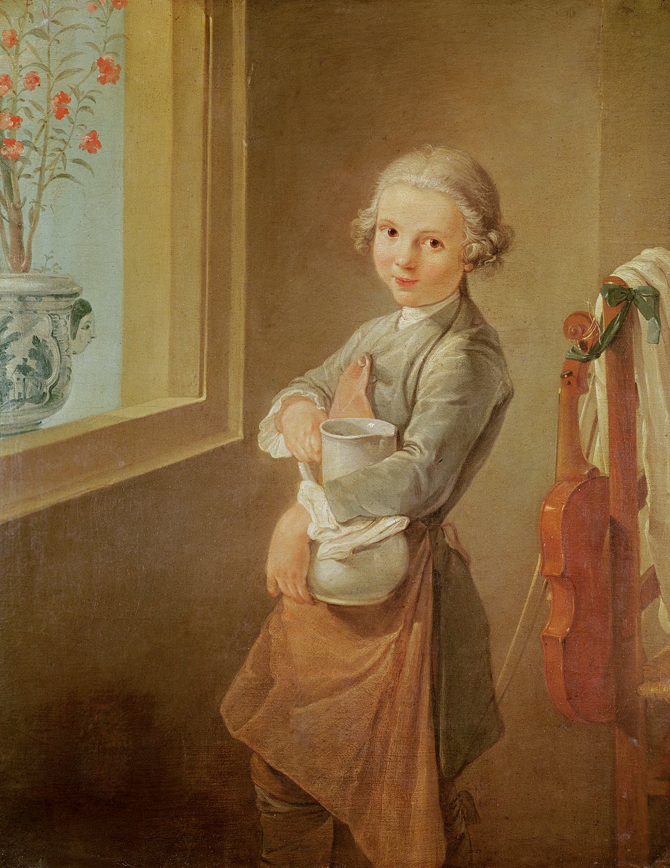 Den lille violinist af Nicolas Bernard Lepicie