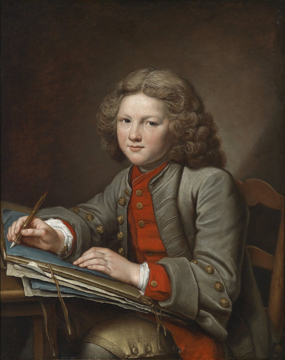 En dreng tegner af Nicolas Bernard Lepicie