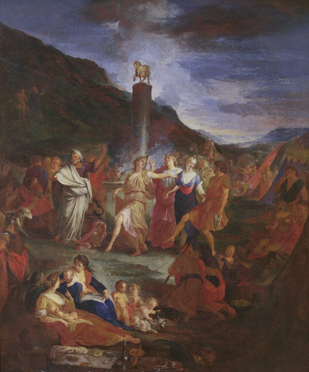 Tilbedelse af Guldkalven af Nicolas Bertin