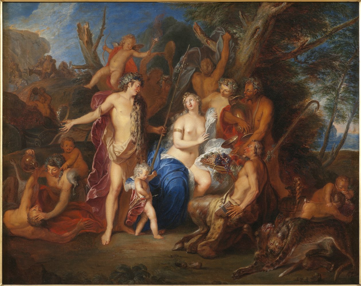 Bacchus og Ariadne, 1710-20 af Nicolas Bertin
