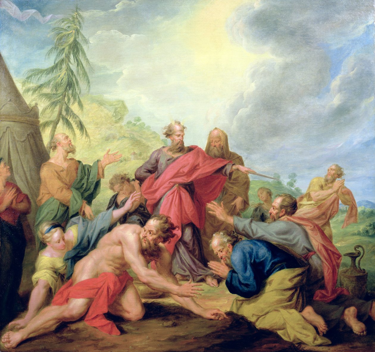Moses slår klippen af Nicolas Bertin