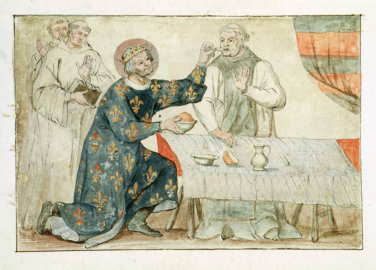 Fru 1779 fol. 81 St. Louis fodrer en elendig munk, fra 