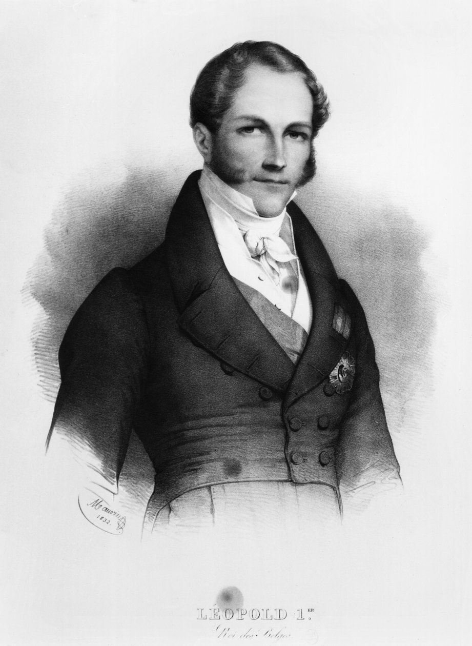 Portræt af Leopold I (1790-1865) af Saxe-Cobourg-Gotha, 1832 af Nicolas Eustache Maurin