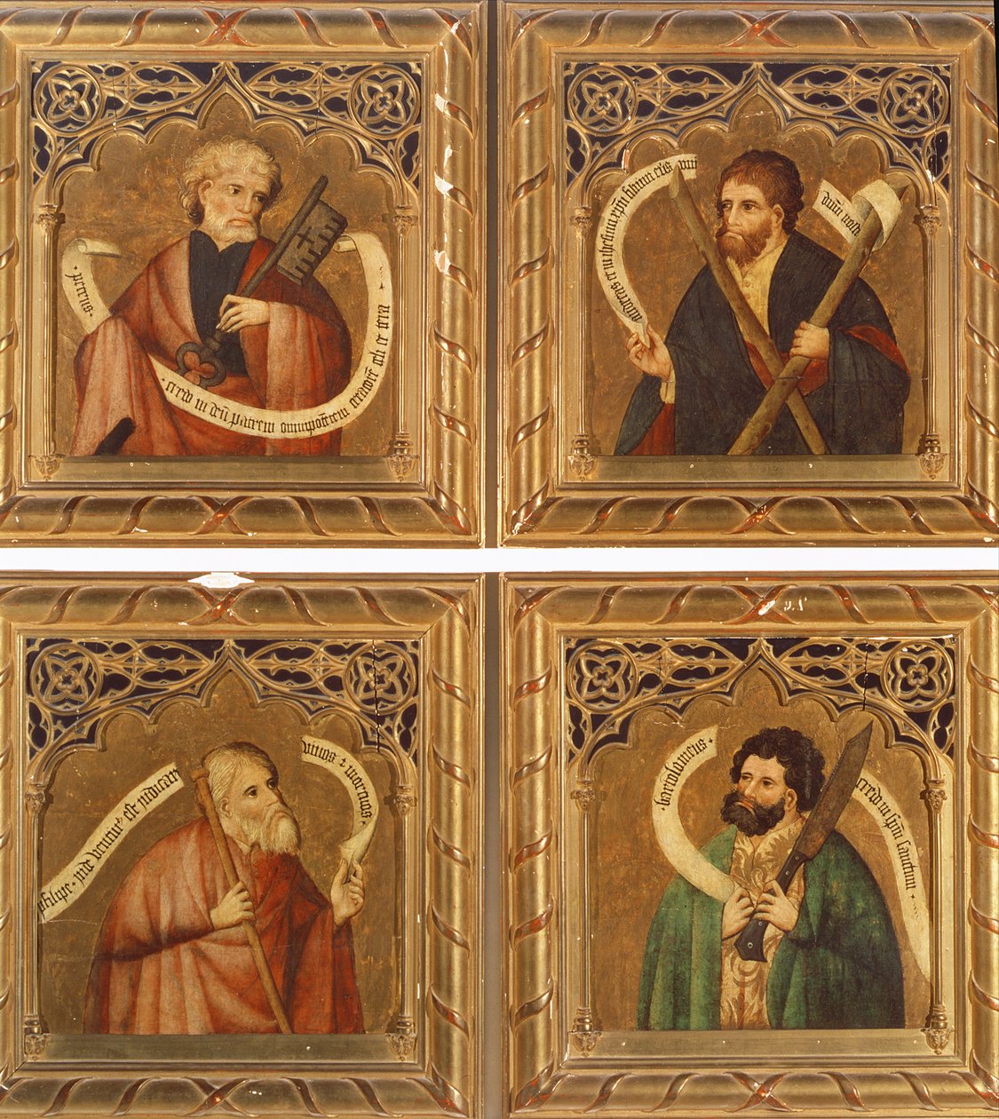 SS. Peter, Andrew, Philip og Bartholomew, 1468 af Nicolas Frances