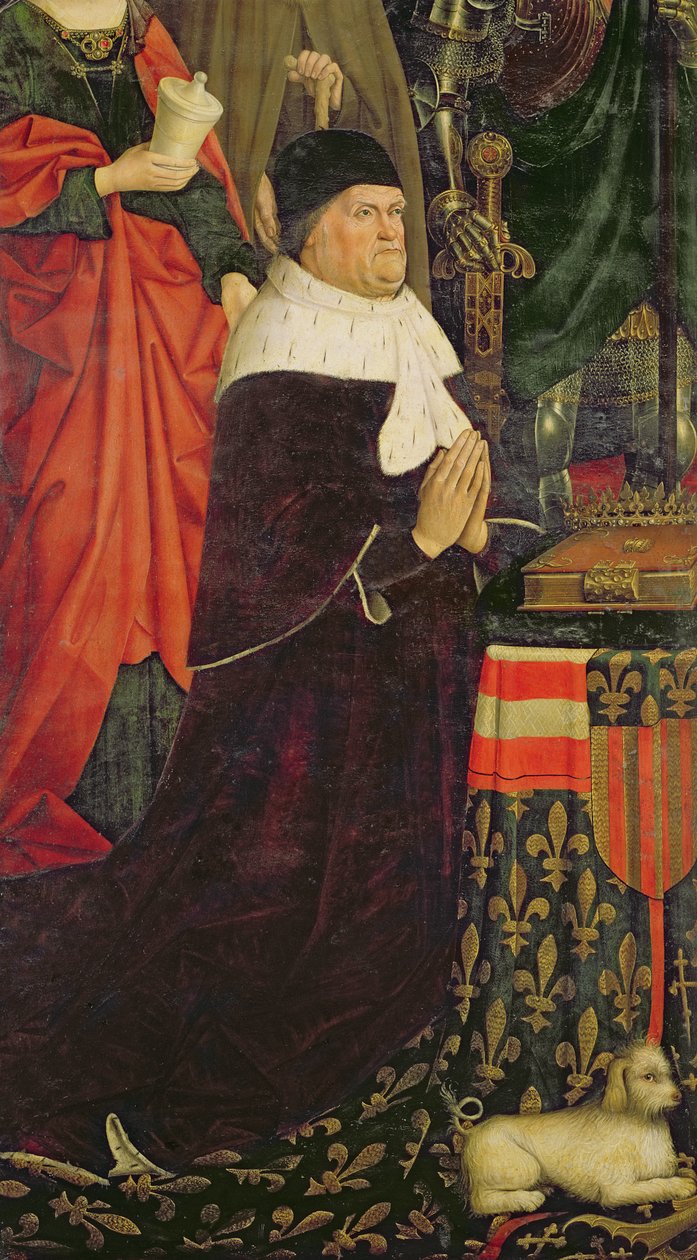 Triptykon af Moses og den brændende busk, detalje af Rene I d