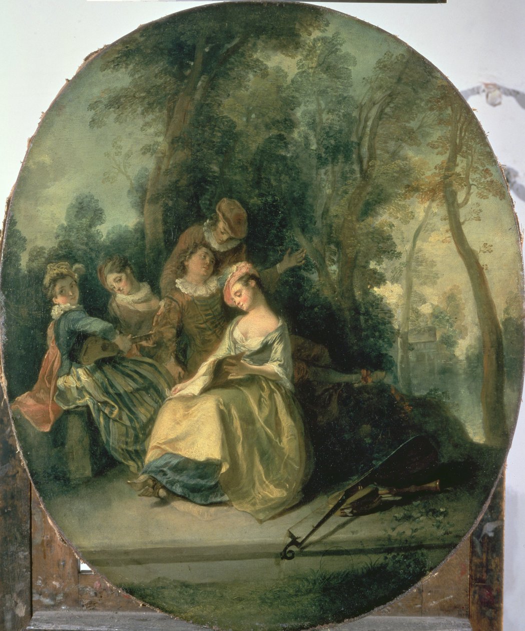 Koncert i parken, 1725 af Nicolas Lancret