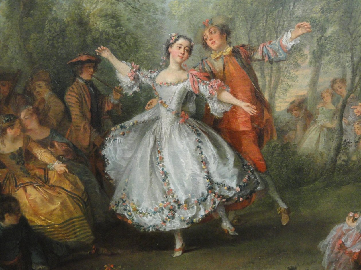 La Camargo Dancing (detalje), ca. 1730 af Nicolas Lancret