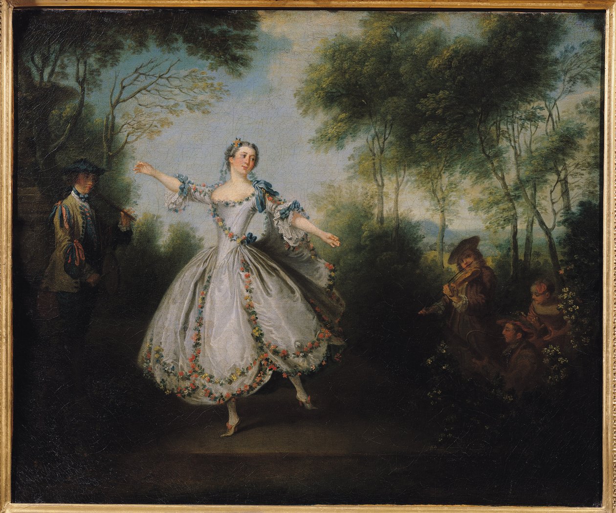 Marie-Anne Cuppi (1710-70) kendt som La Camargo, dans, 1730 af Nicolas Lancret
