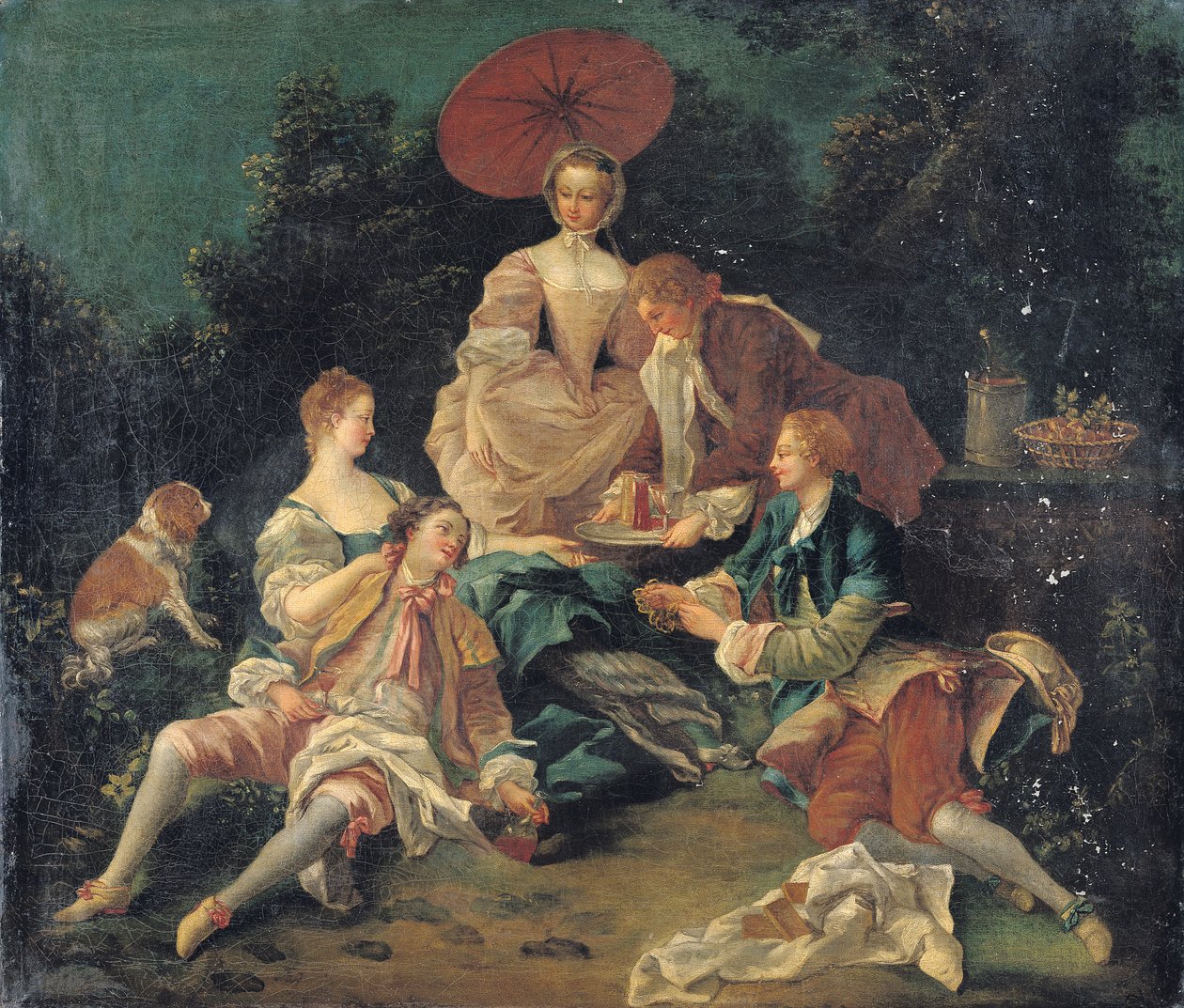 Picnic i en park af Nicolas Lancret