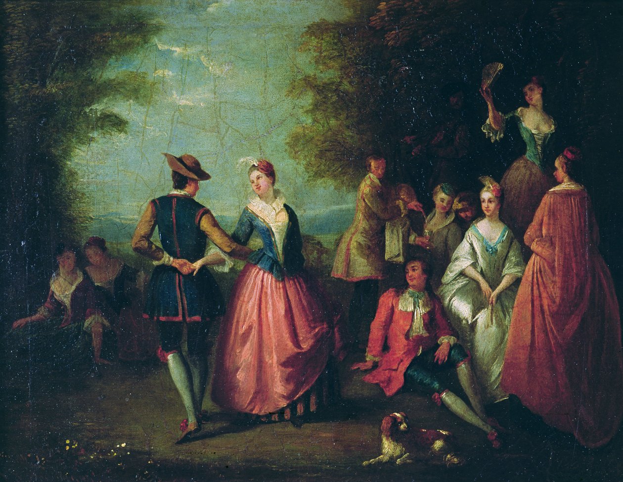 Landlig underholdning af Nicolas Lancret